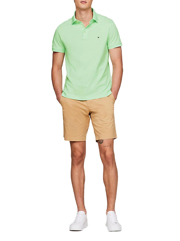 Tommy Hilfiger Polo Uomo Mw0mw17771 Verde acqua