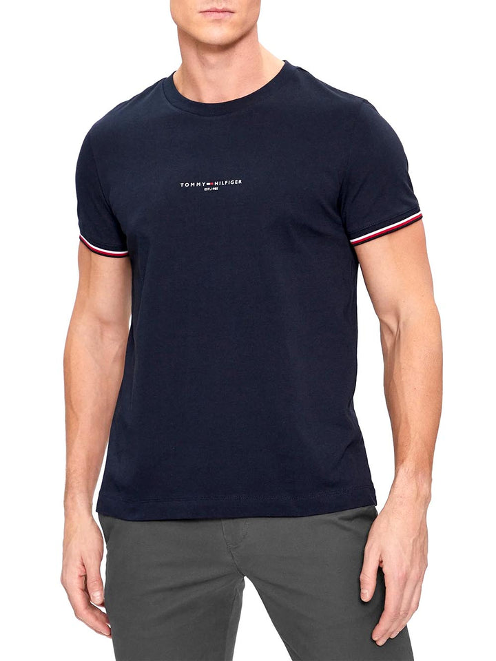 Tommy Hilfiger T-shirt Uomo Mw0mw32584 Blu