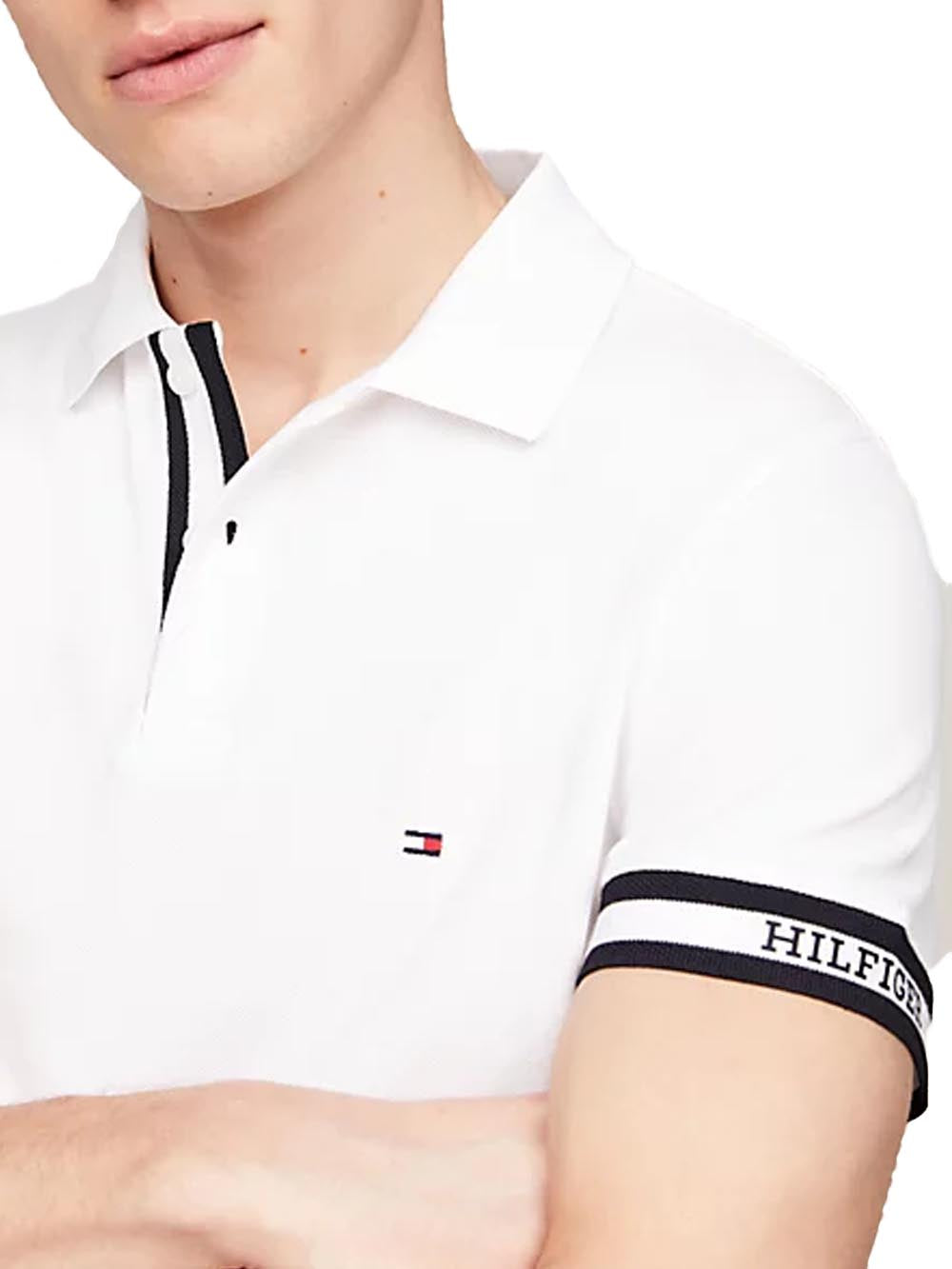 Tommy Hilfiger Polo Uomo Mw0mw34737 Bianco