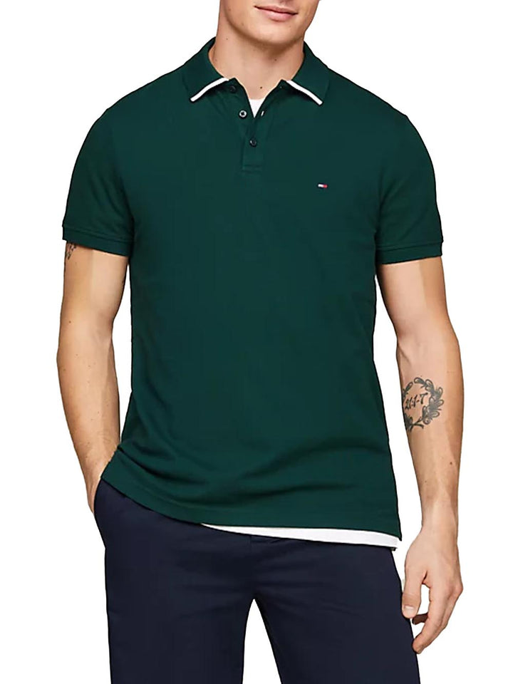 Tommy Hilfiger Polo Uomo Mw0mw34754 Verde bosco