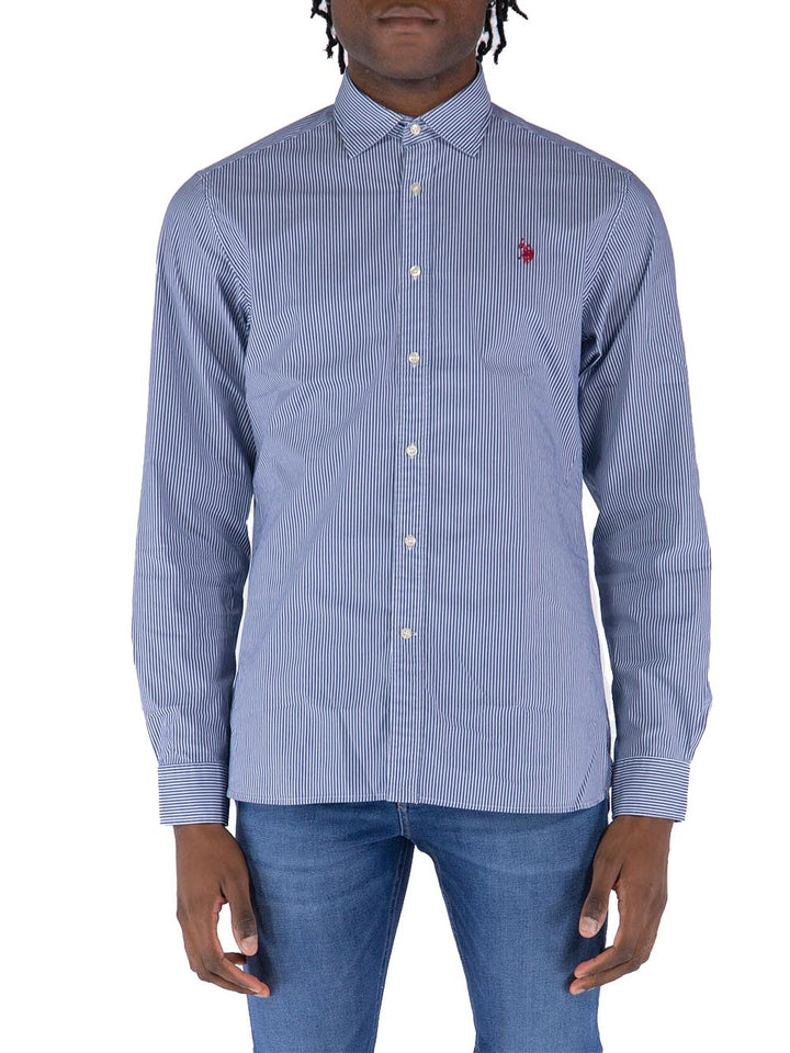 U.S. Polo Assn. Camicia Uomo Bianco/blu