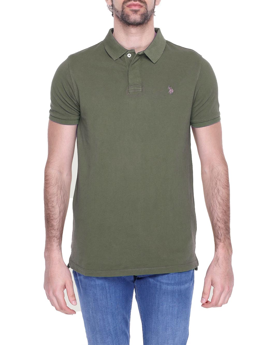 U.S. Polo Assn. Polo Uomo Hump 67557 53397 Verde oliva