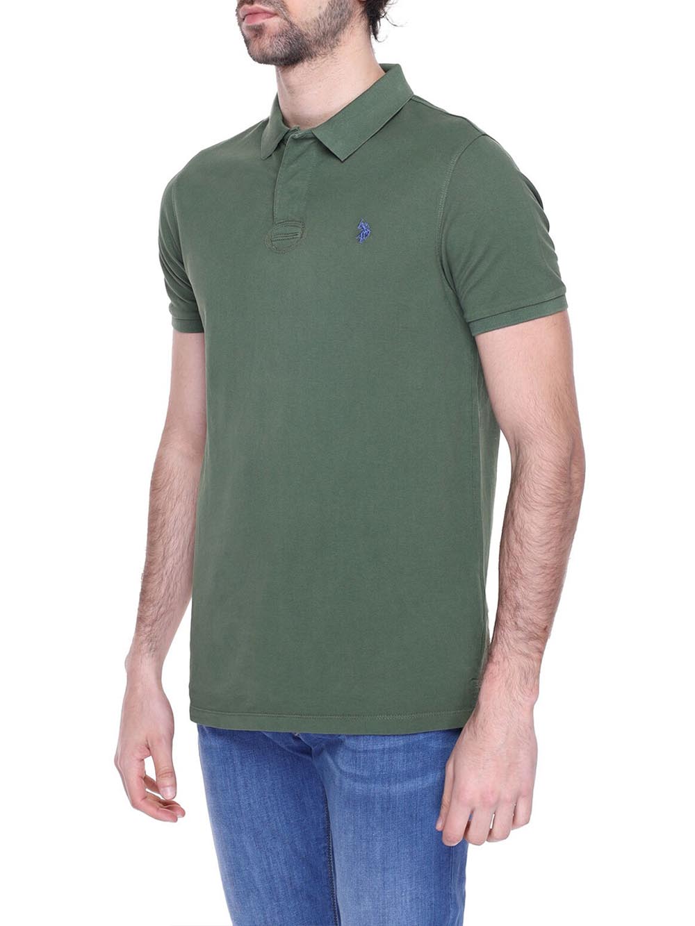 U.S. Polo Assn. Polo Uomo Hump 67557 53397 Verde bosco