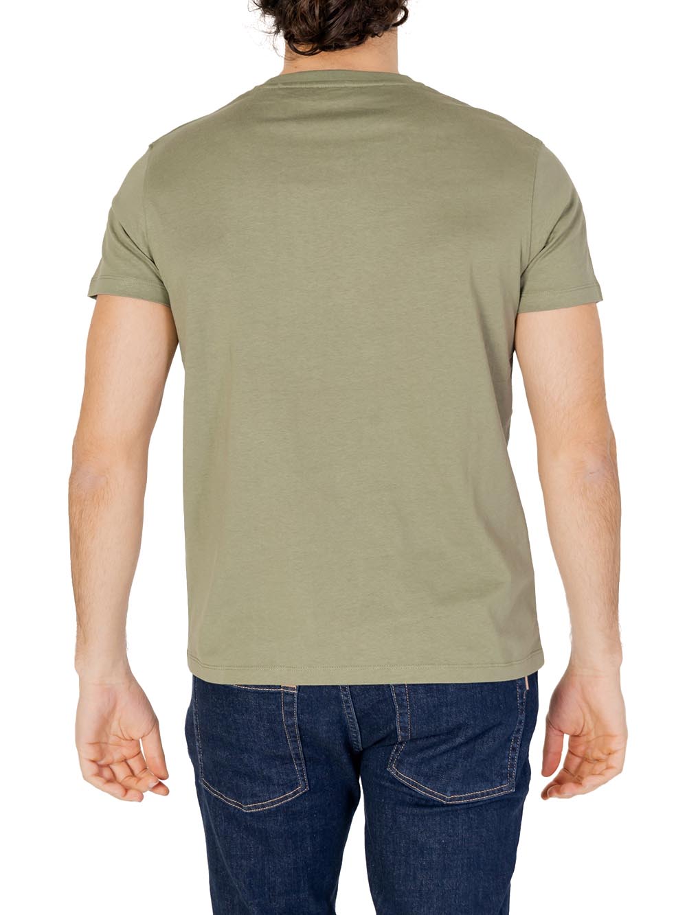 U.S. Polo Assn. T-shirt Uomo Mick 67359 49351 Verde militare