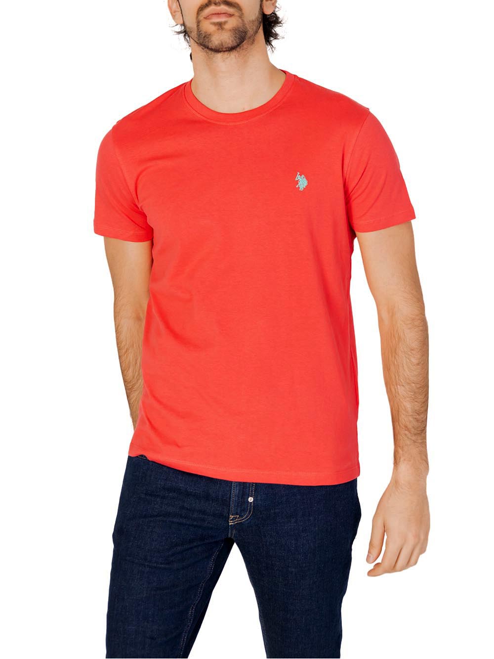 U.S. Polo Assn. T-shirt Uomo Mick 67359 49351 Rosso