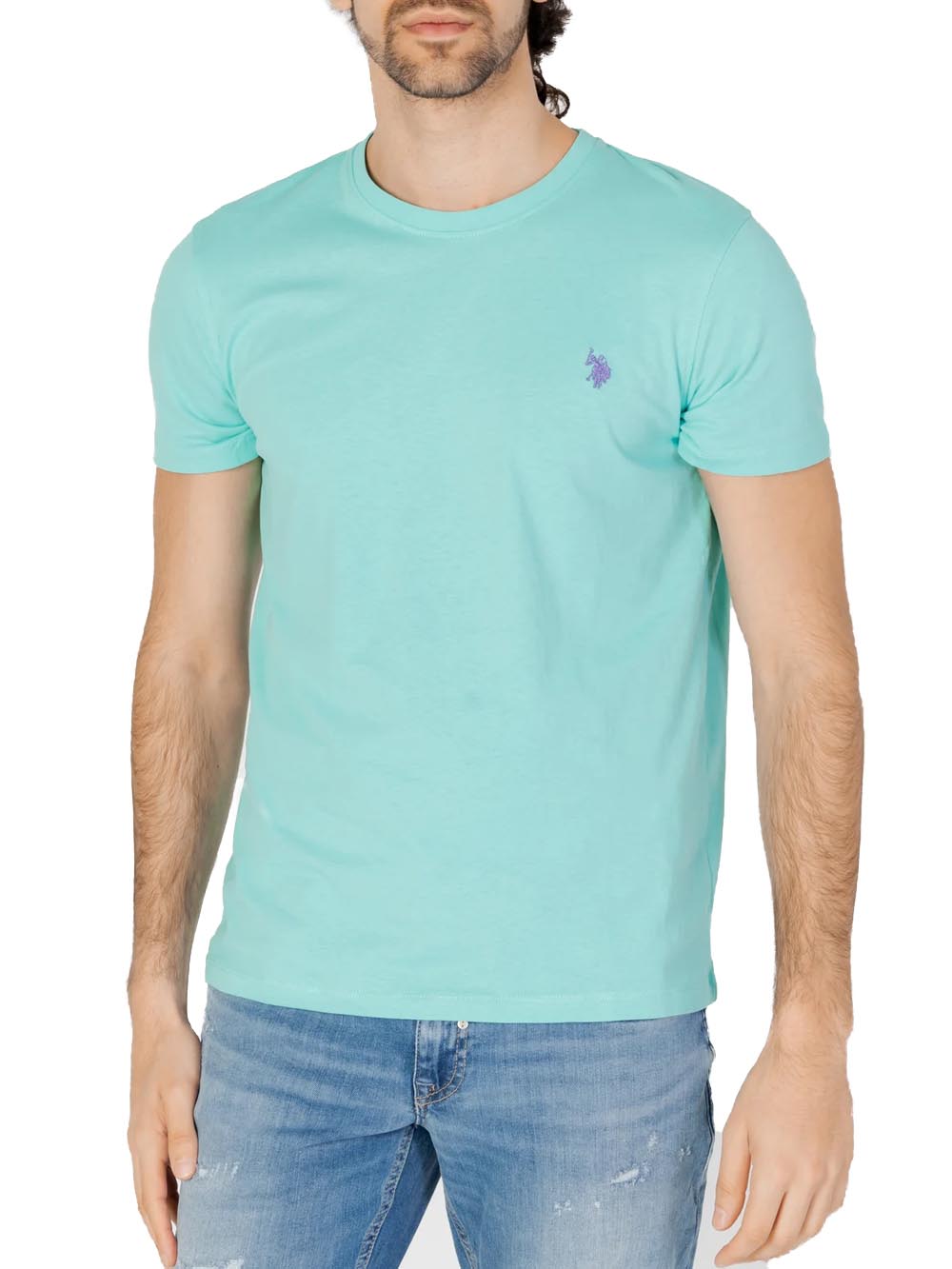 U.S. Polo Assn. T-shirt Uomo Verde acqua