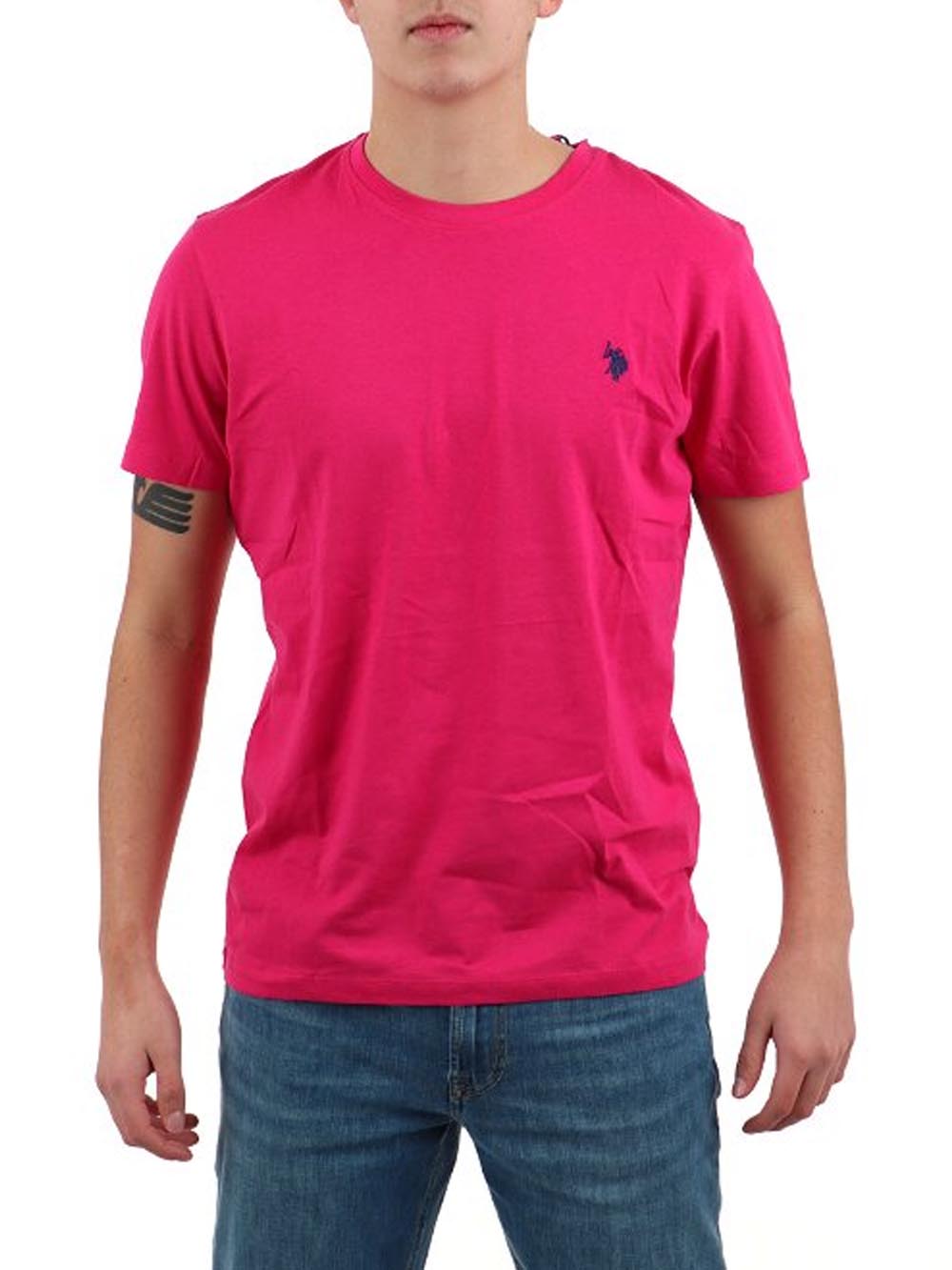 U.S. Polo Assn. T-shirt Uomo Mick 67359 49351 Fucsia