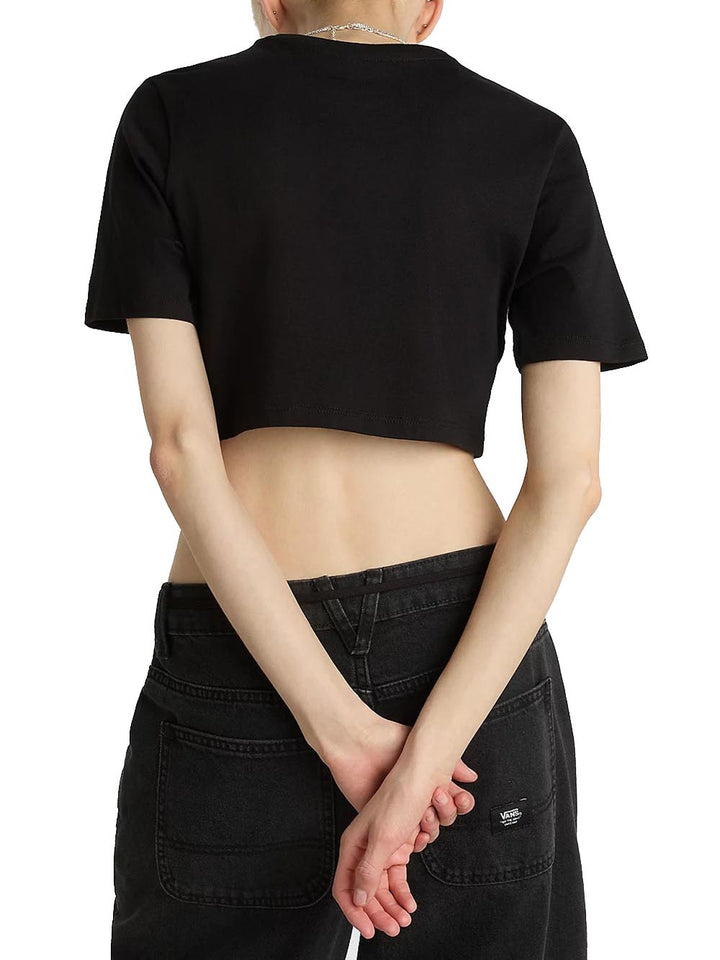 Vans T-shirt Donna Growing Ideas Crew Crop Vn000ggd Nero