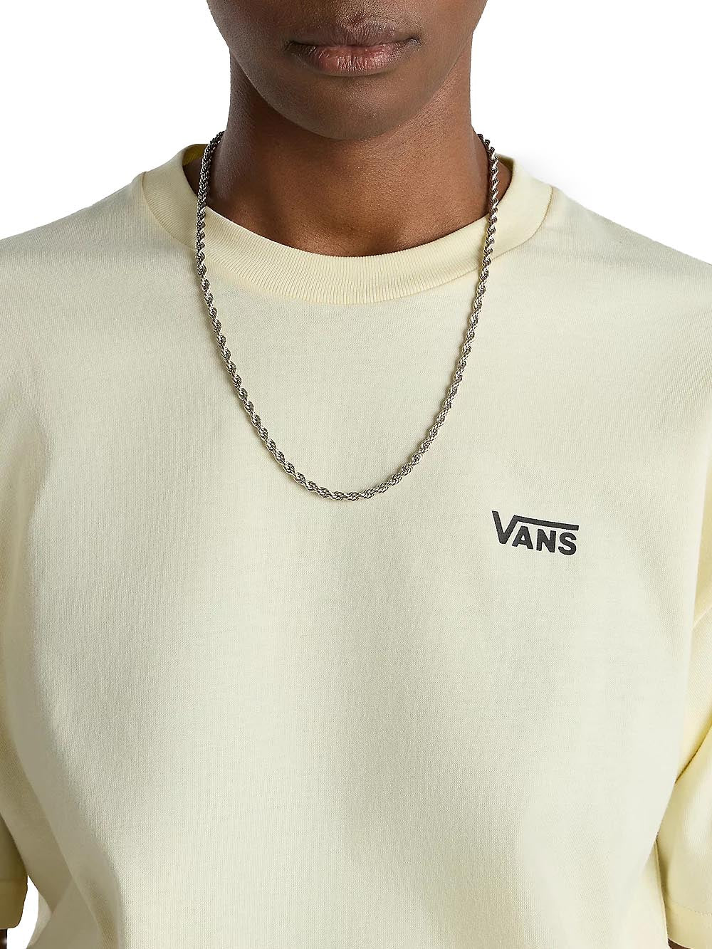 Vans T-shirt Donna Left Chest Logo Tee Em Vn0a7rsr Giallo chiaro