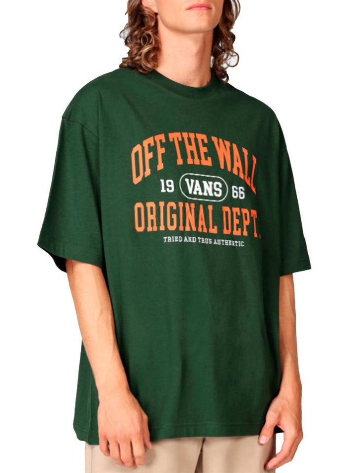 Vans T-shirt Uomo Offthe Wall Athletic Dept Ss Vn0008f6 Verde