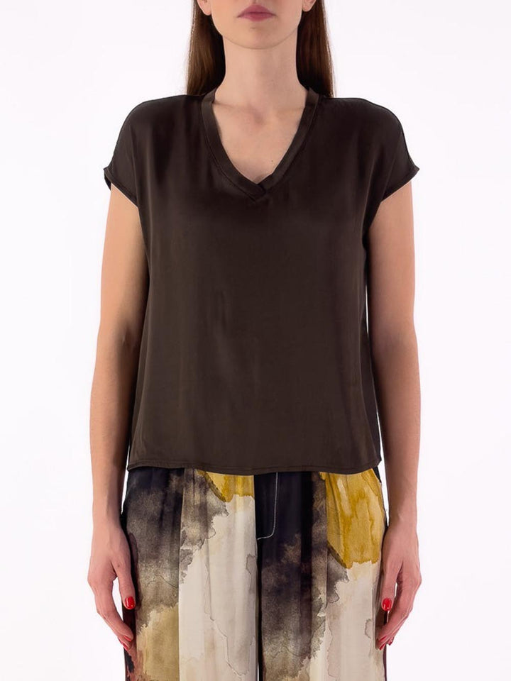 Vicolo T-shirt Donna Tb0039 Marrone