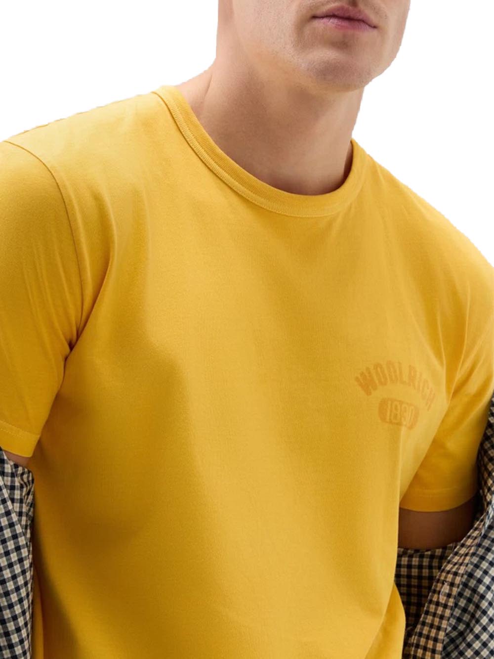 Woolrich T-shirt Uomo Cfwote0126mrut3709 Giallo