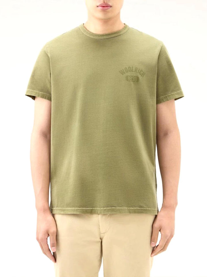 Woolrich T-shirt Uomo Cfwote0126mrut3709 Verde militare