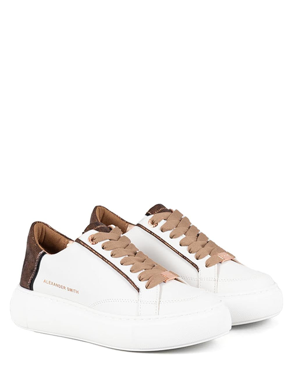 Alexander Smith Sneaker Donna EcO-Greenwich Woman AebaegW-7699 Bianco/Rame