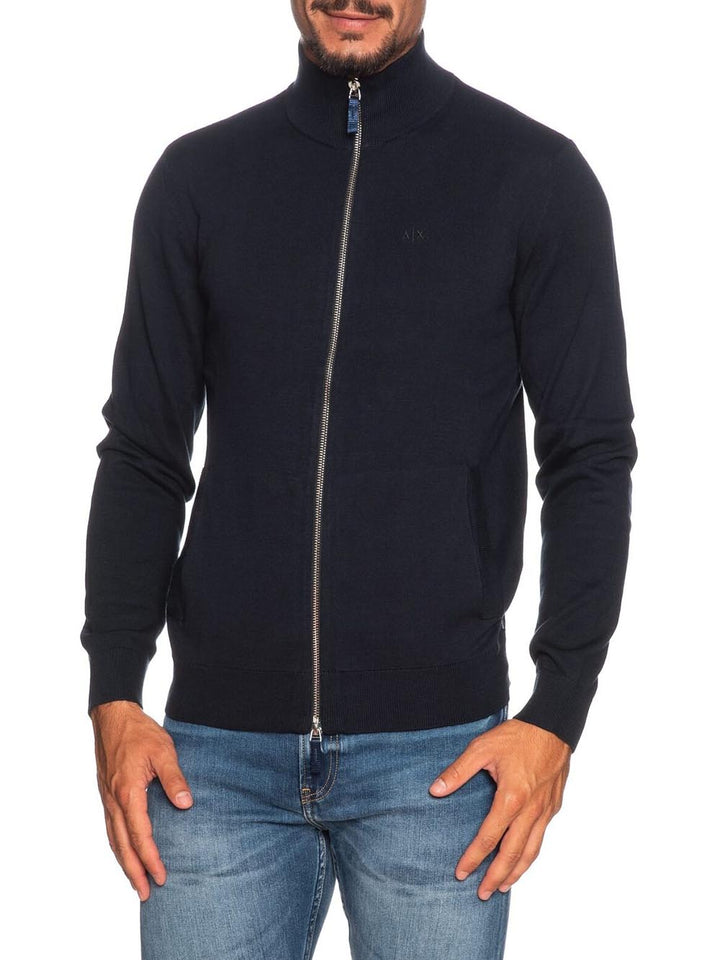 Armani Exchange Cardigan Uomo 8nze4d Zm8cz Blu