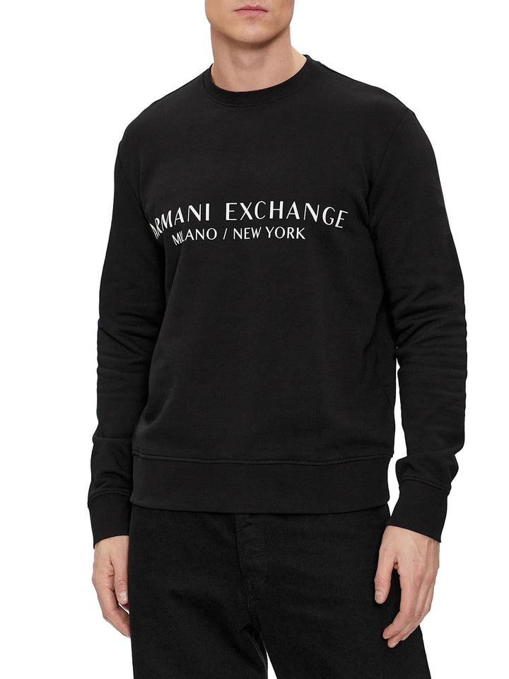 Armani Exchange Felpa Uomo 8nzm88 Zjkrz Nero