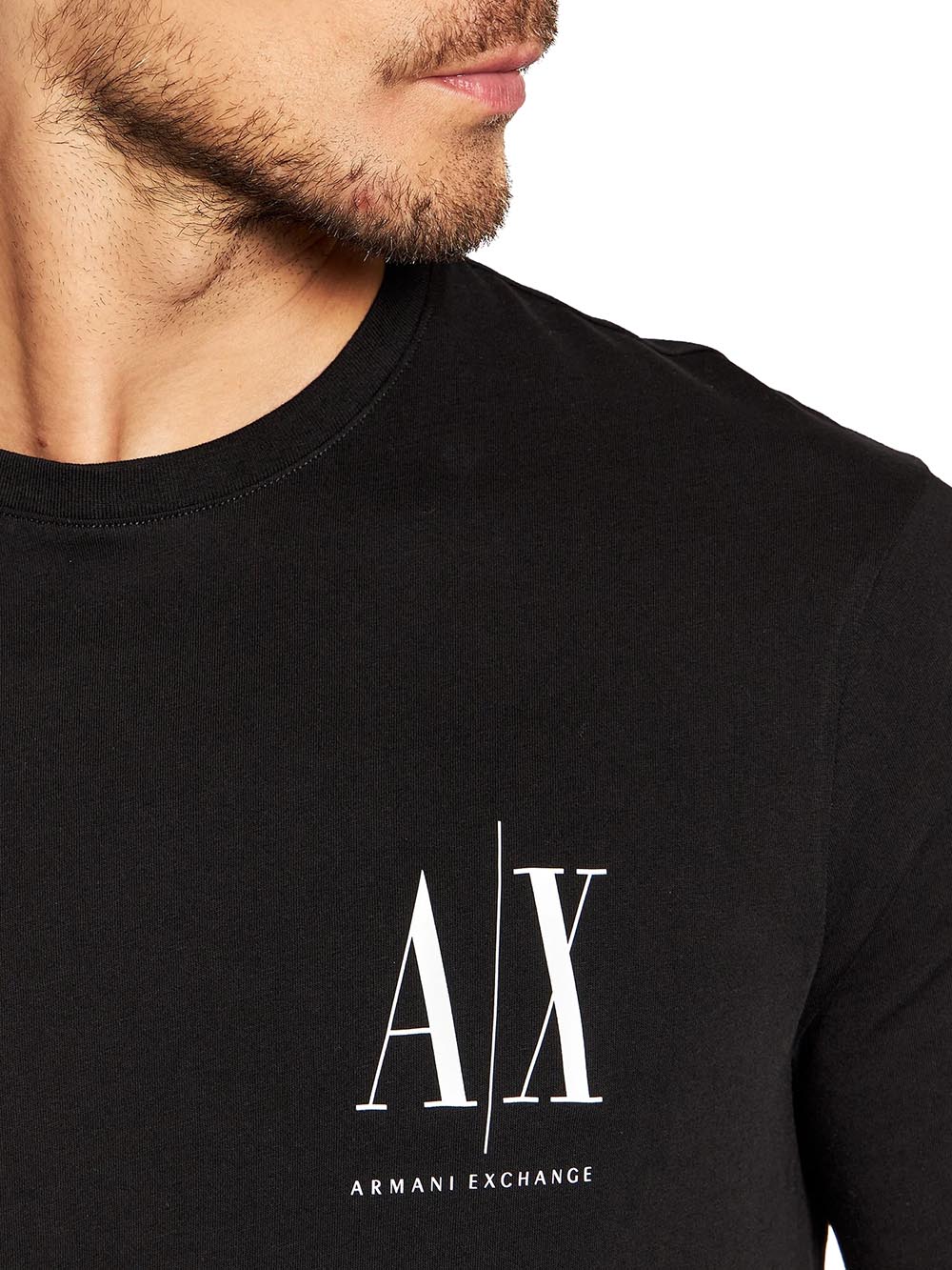 Armani Exchange T-shirt Uomo 8nztpl Zjh4z Nero