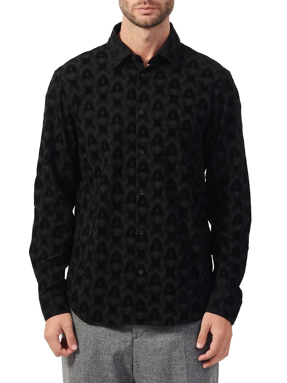 Armani Exchange Camicia Uomo Xm000016 Af10253 Nero