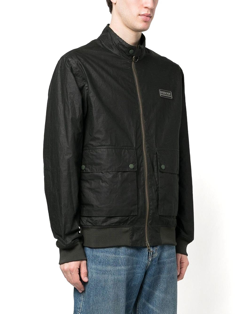 Barbour International Giubbino Uomo Mwx2371 Craggan Wax Jacket Nero