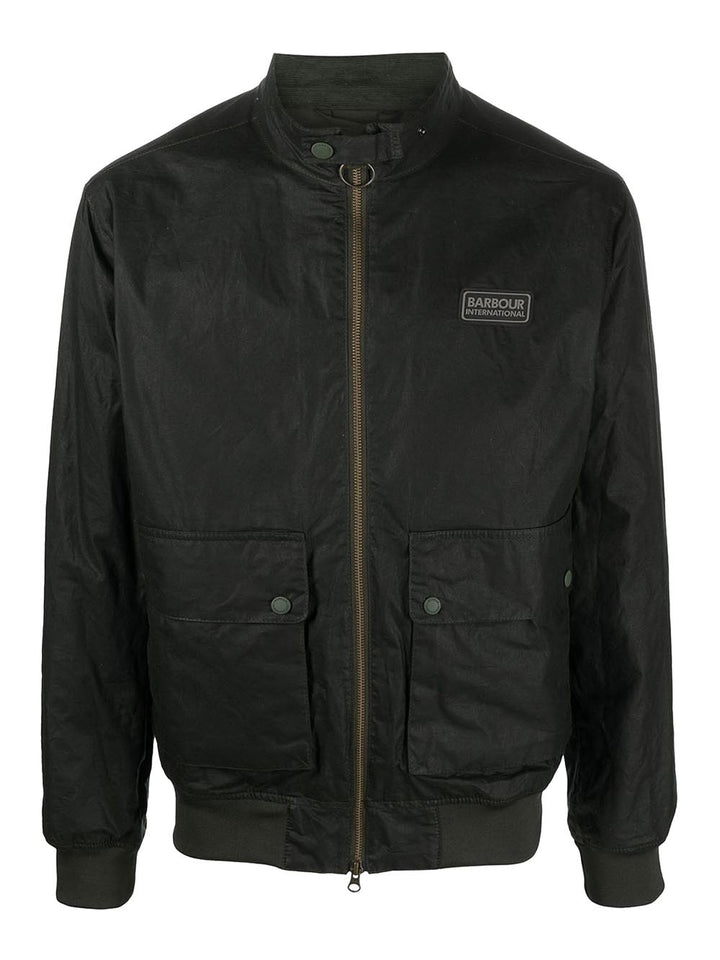 Barbour International Giubbino Uomo Mwx2371 Craggan Wax Jacket Nero