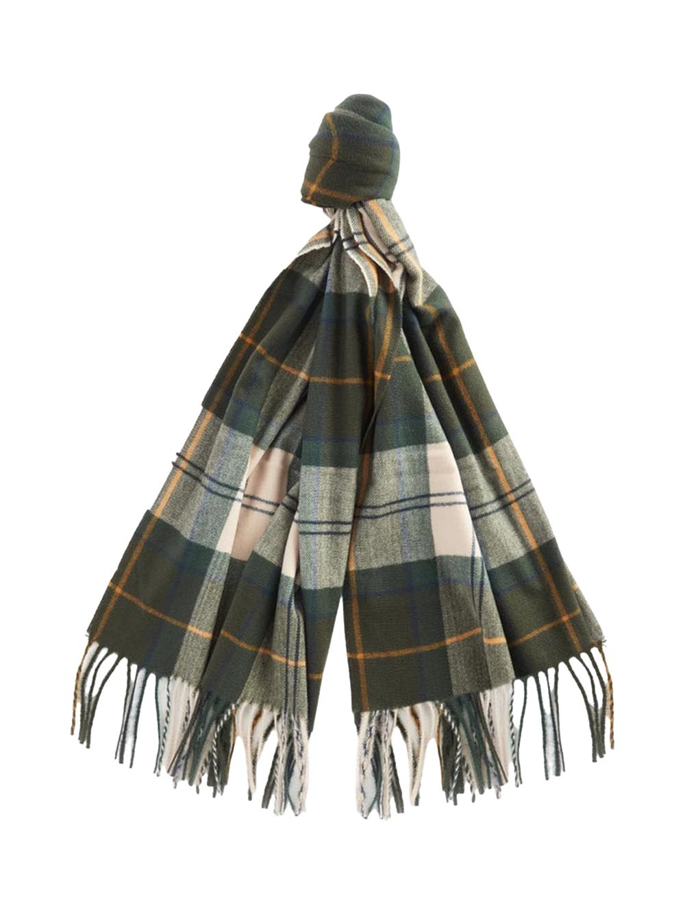 Barbour Sciarpa Donna Lsc0426 Stanway Tartan Wrap Verde