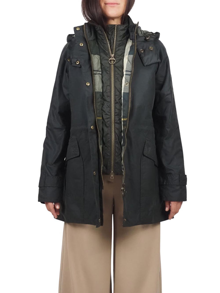 Barbour Giubbino Donna Lwx1179 Cannich Wax Nero