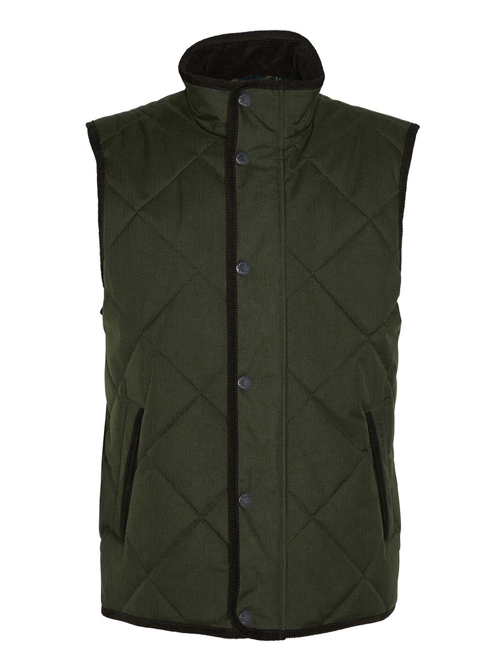 Barbour Smanicato Uomo Mgi0254 Holburn Quilted Gilet Verde