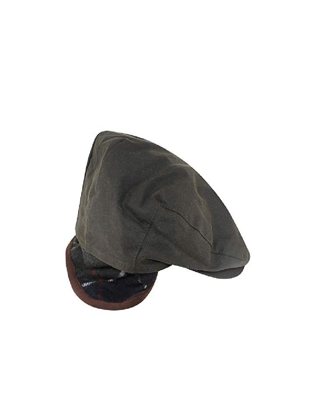 Barbour Cappello Uomo Mha0294 Cheviot Wax Flat Cap Verde oliva