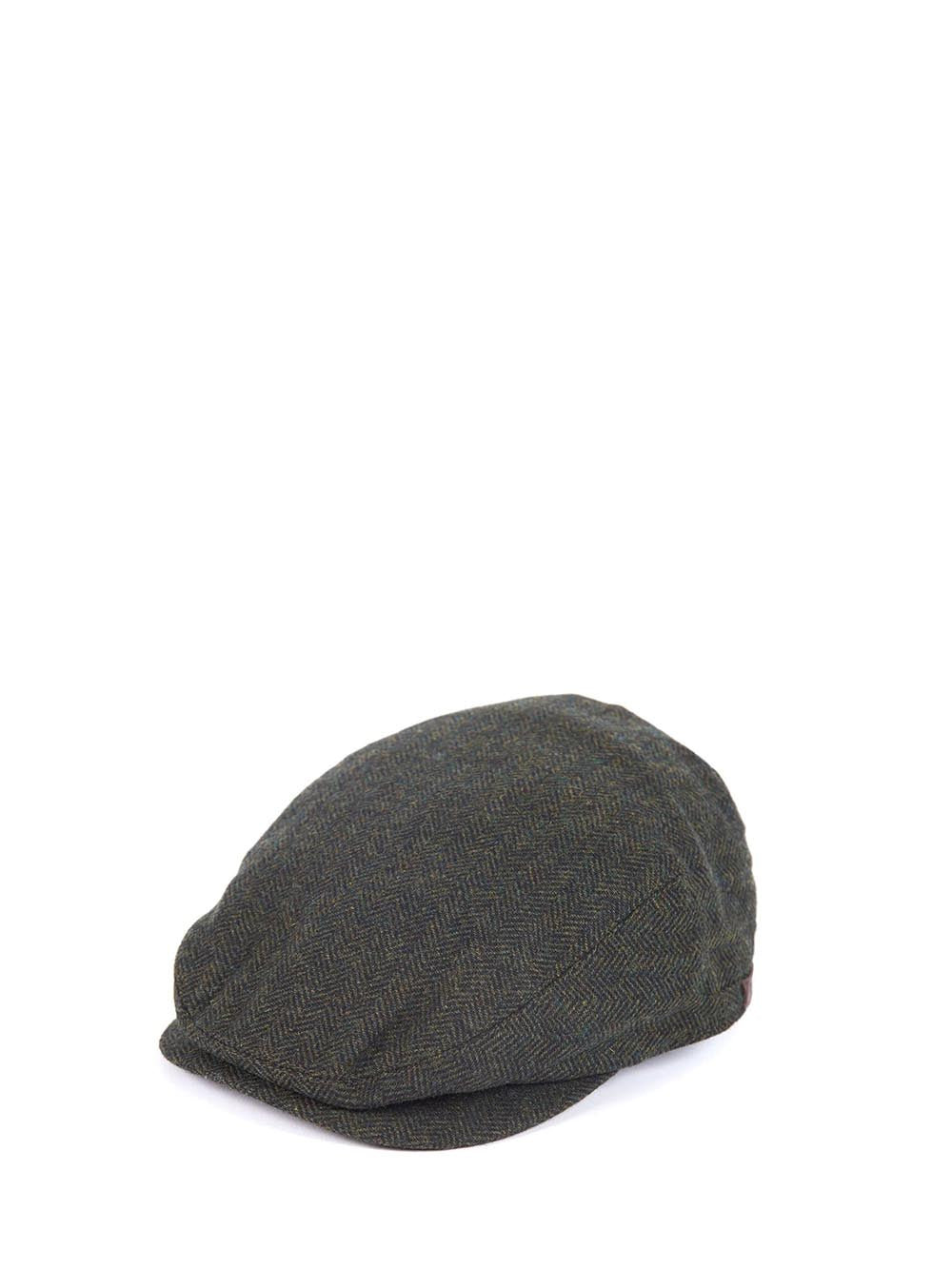 Barbour Cappello Uomo Mha0483 Barlow Flat Cap Verde oliva