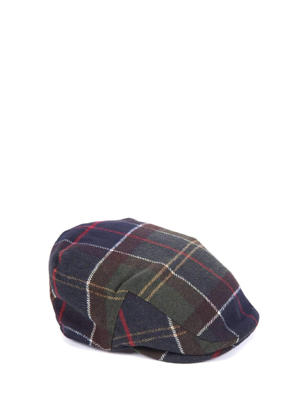 Barbour Cappello Uomo Mha0558 Gallingale Tartan Flat Cap Verde