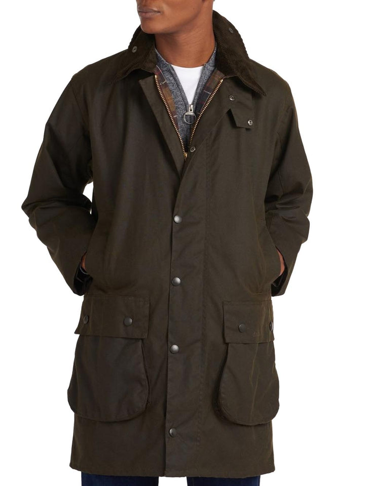 Barbour Giubbino Uomo Mwx0009 Classic Northumbria Wax Jacket Verde oliva