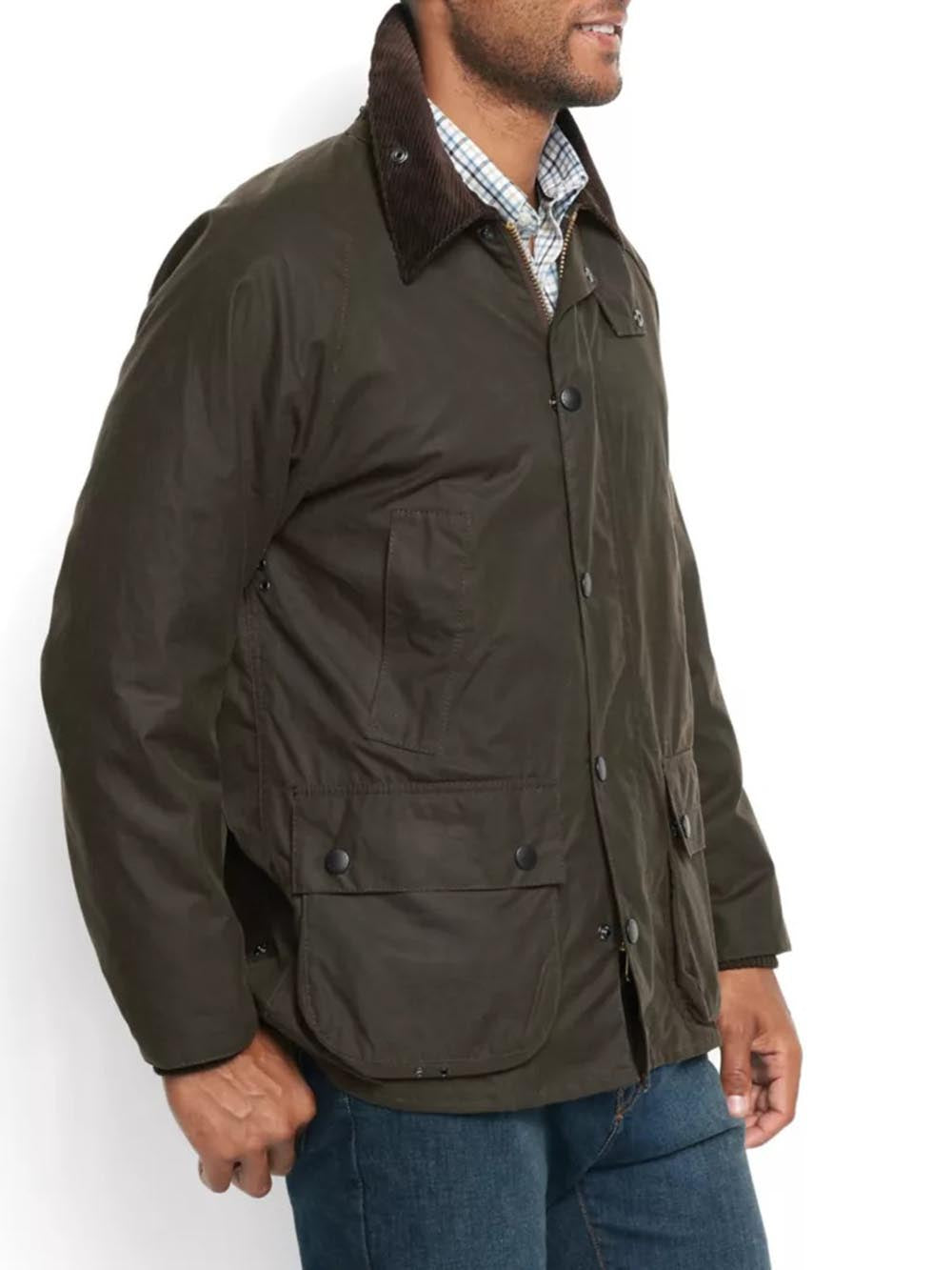 Barbour Giubbino Uomo Mwx0018 Bedale Wax Jacket Verde