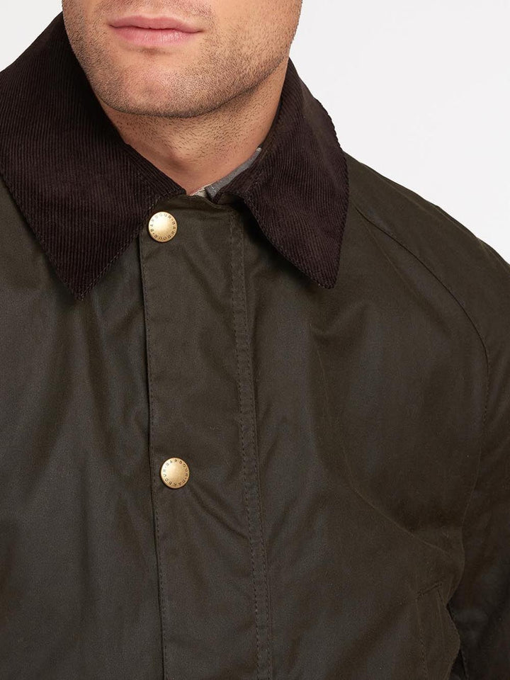 Barbour Giubbino Uomo Mwx0339 Ashby Wax Jacket Verde oliva