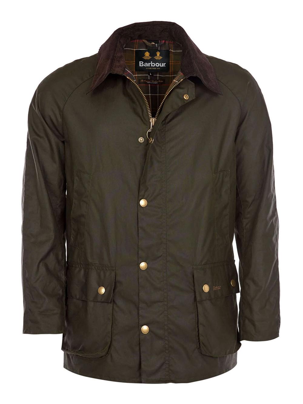 Barbour Giubbino Uomo Mwx0339 Ashby Wax Jacket Verde oliva