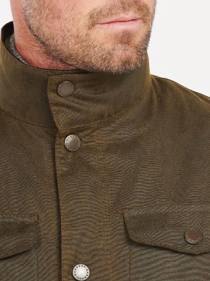 Barbour Giubbino Uomo Mwx0700 Ogston Wax Jacket Verde oliva