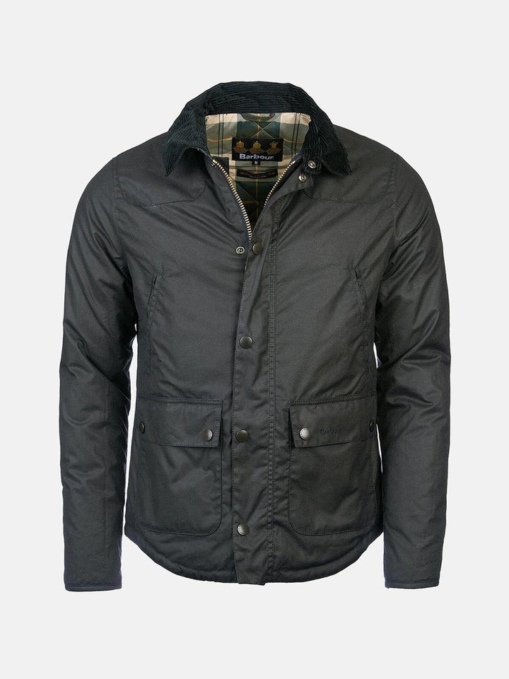 Barbour Giubbino Uomo Mwx1106 Reelin Wax Jacket Verde