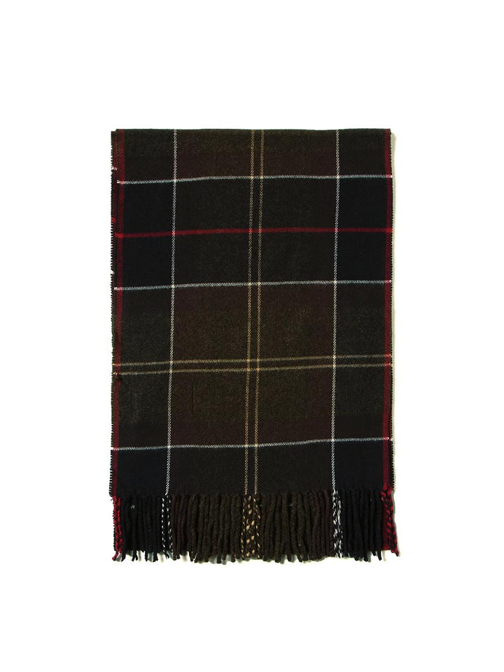 Barbour Sciarpa Uomo Usc0300 Galingale Tartan Scarf Verde