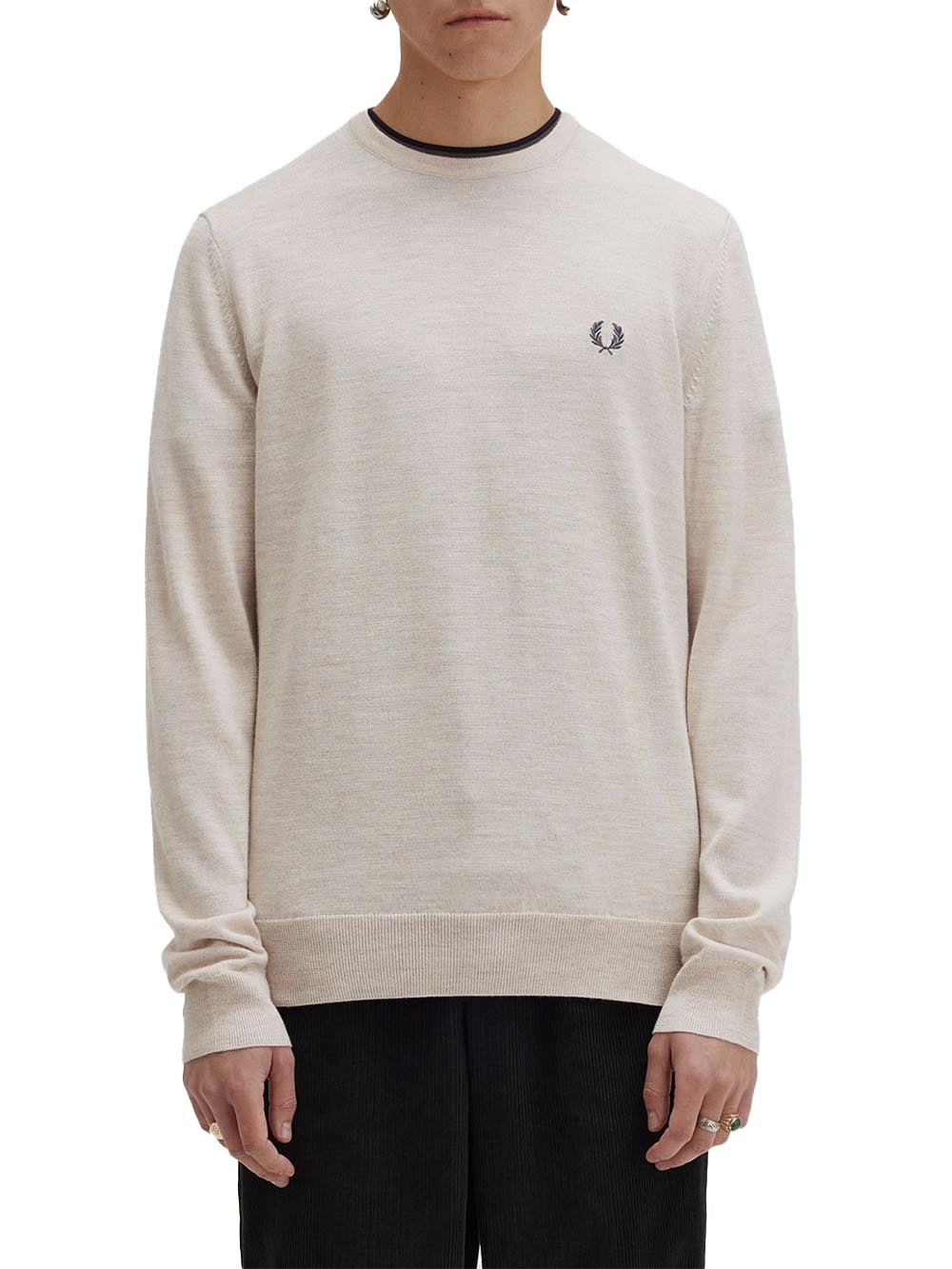 Fred Perry Maglia Uomo K9601 Panna