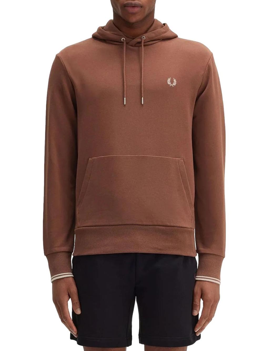 Fred Perry Felpa Uomo M2643 Marrone