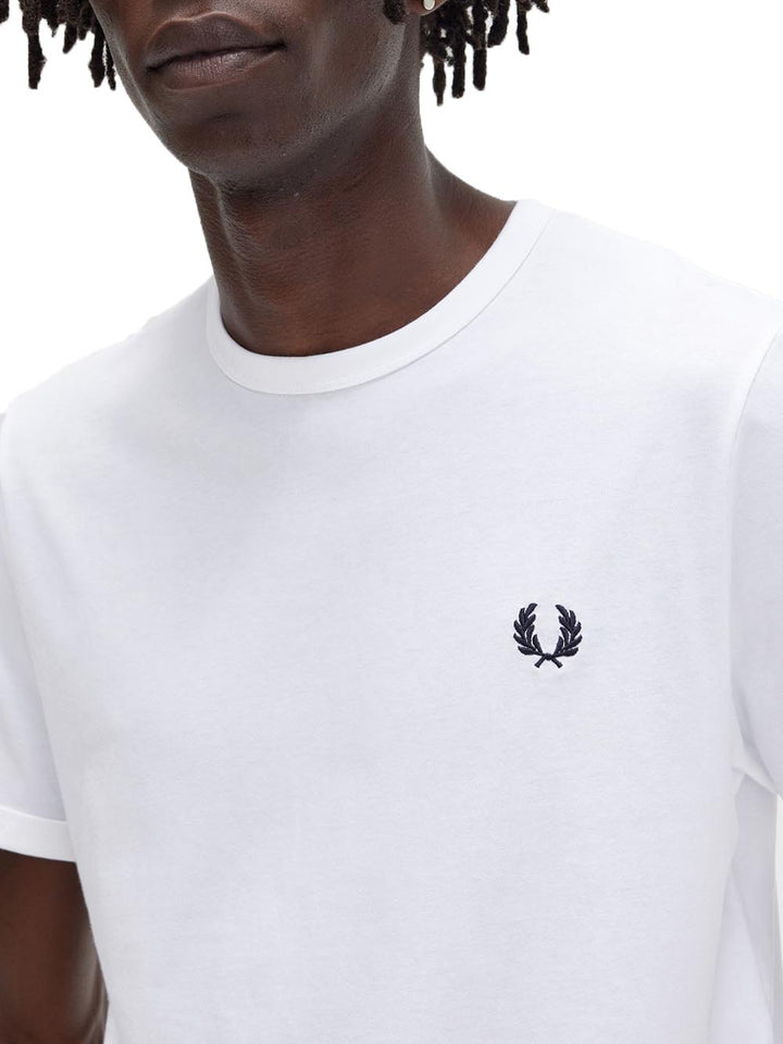 Fred Perry T-shirt Uomo M3519 Bianco