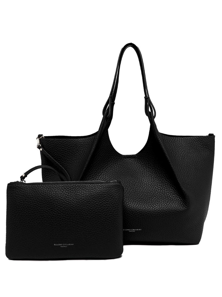 Gianni chiarini Borsa a Spalla Donna Dua Bs 9720 Rngdbl Nero-castoro