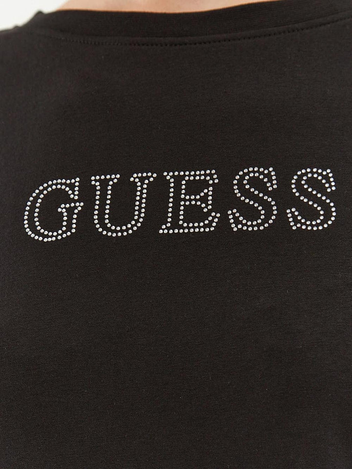 Guess T-shirt Donna V3bi11 J1314 Briana Nero