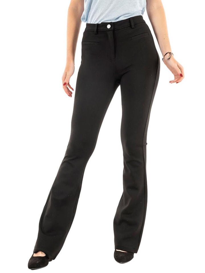 Guess Pantalone Donna W4bb08 Kbjp2 Lena Sexy Flare Nero