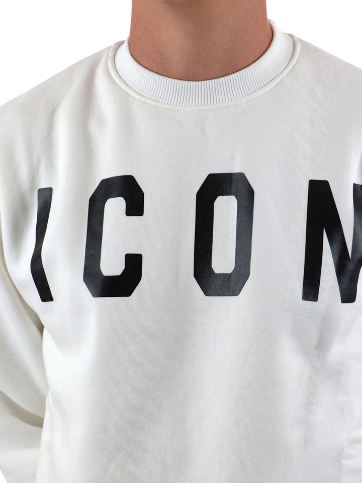 ICON Felpa Uomo Iu9023fg Bianco