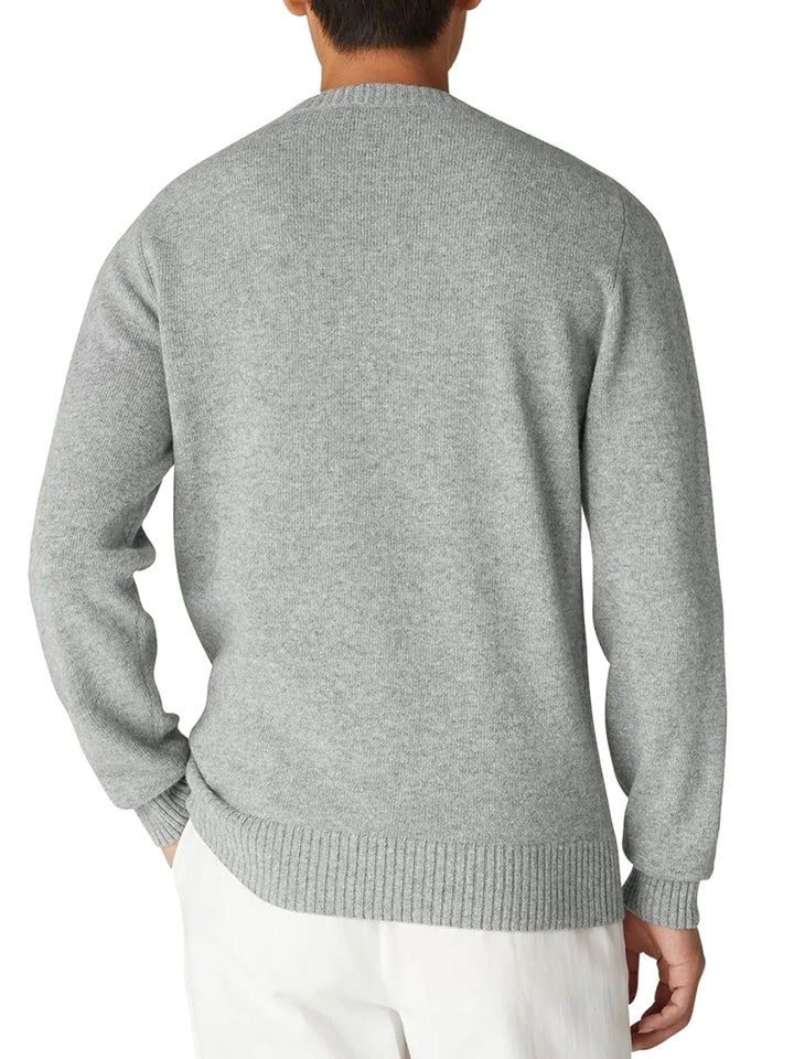 K-Way Pullover Uomo K2112pw Sebastien Lambswool Grigio chiaro