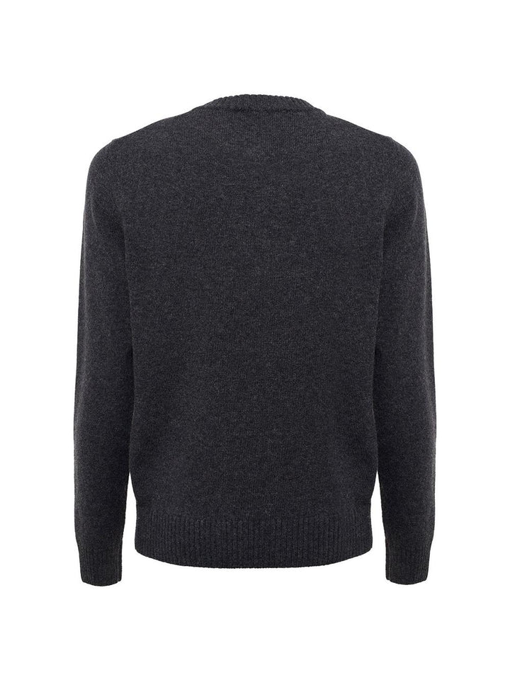 K-Way Pullover Uomo K2112pw Sebastien Lambswool Grigio scuro