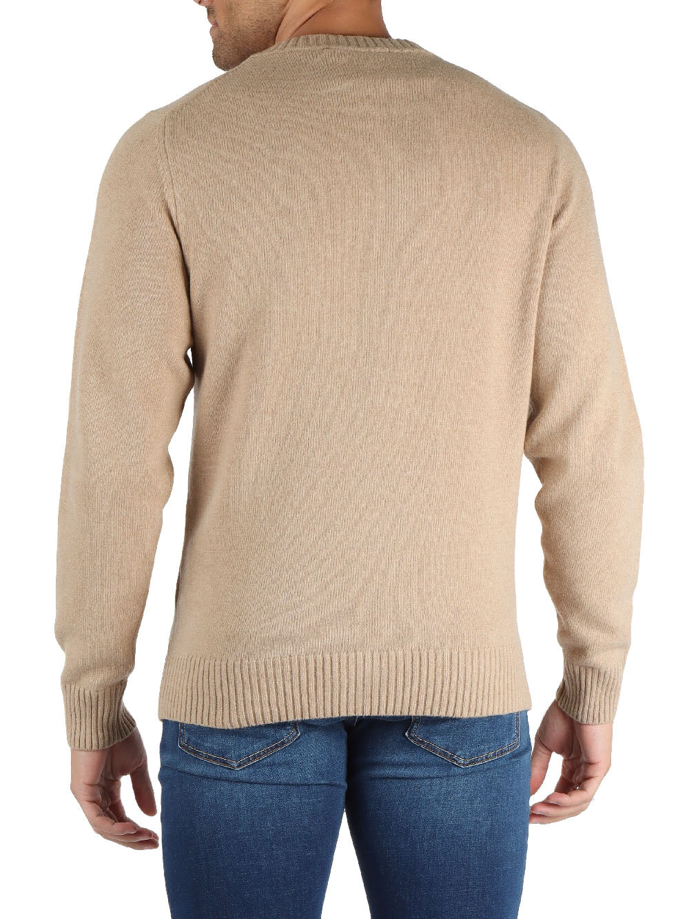 K-Way Pullover Uomo K2112pw Sebastien Lambswool Beige