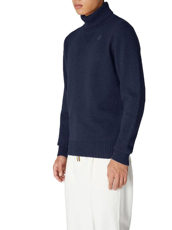 K-Way Pullover Uomo K2112qw Henry Lambswool Blu