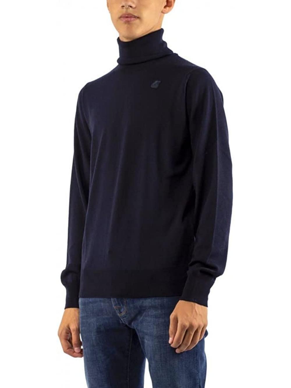 K-Way Pullover Uomo K2113cw Henry Merino Blu