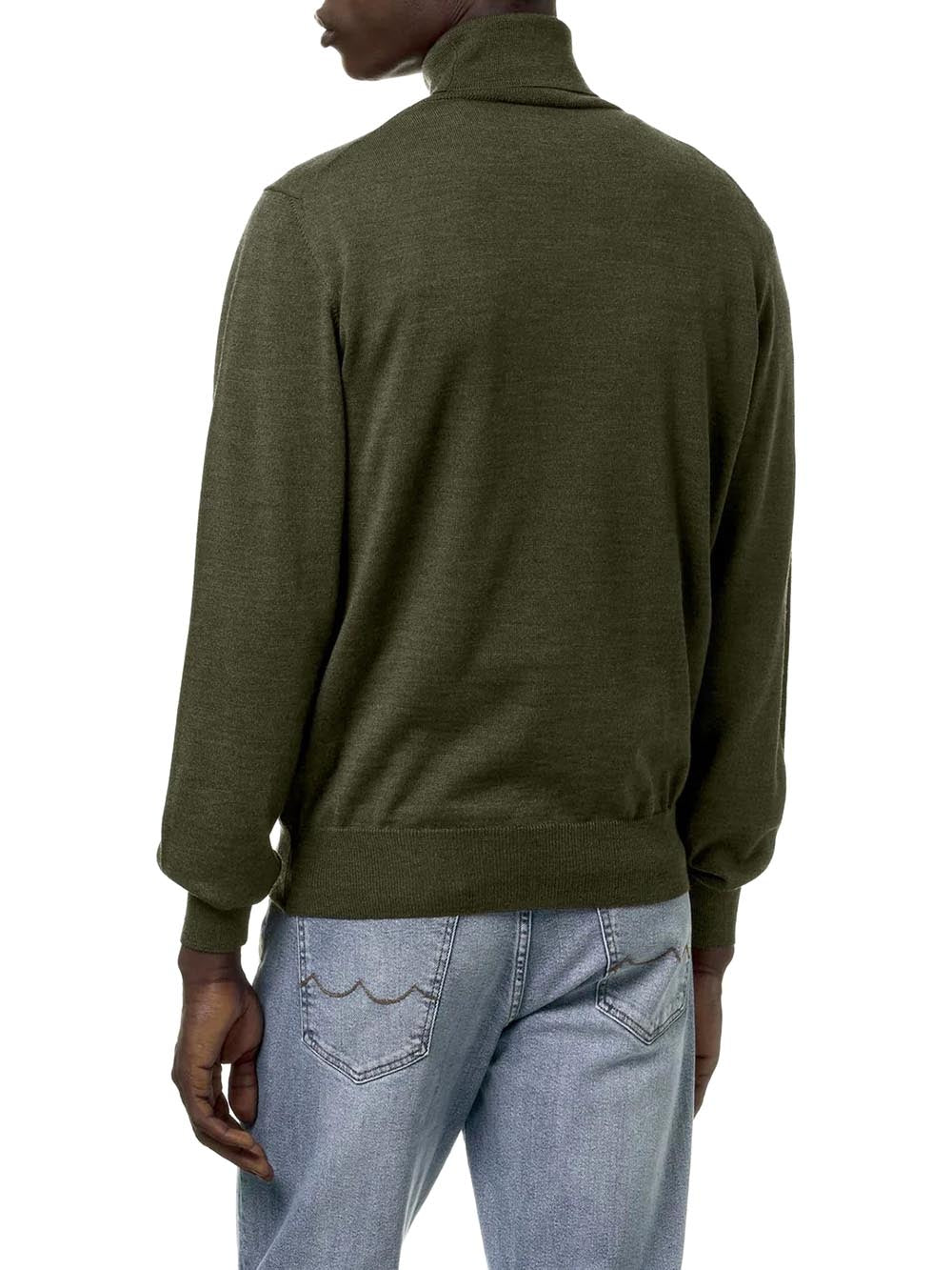 K-Way Pullover Uomo K2113cw Henry Merino Verde bosco